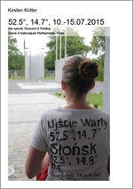 Kirsten Kötter: 52.5°, 14.7°, 10.-15.07.2015. Site-specific Research & Painting
  Slonsk & Nationalpark Warthemünde, Polen. 2015 
  (PDF, deutsch / English, 26 pages, 16 MB)