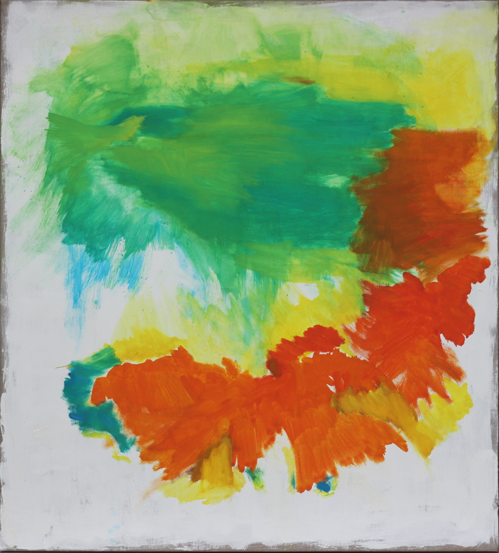 2024-10-29_fischteich_90-100_1064, oil on canvas, 100 × 90 cm (Kirsten Kötter)