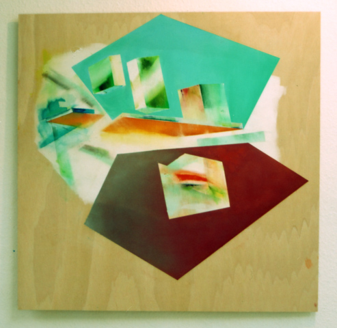 untitled (El), 2009, oil, acrylic, plywood, 100 × 100 cm (Kirsten Kötter)