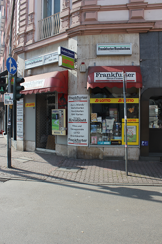 Frankfurt a. M., Reuterweg 69 / Grüneburgweg, 2018, Arens Shop, Foto: Kirsten Kötter