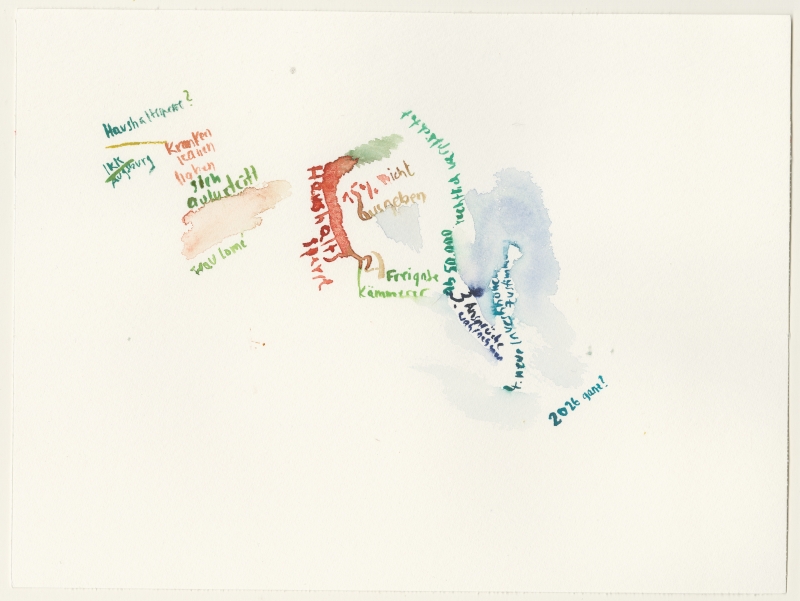 2026-04-16_kreistag7, watercolour, 24 × 32 cm (Kirsten Kötter)