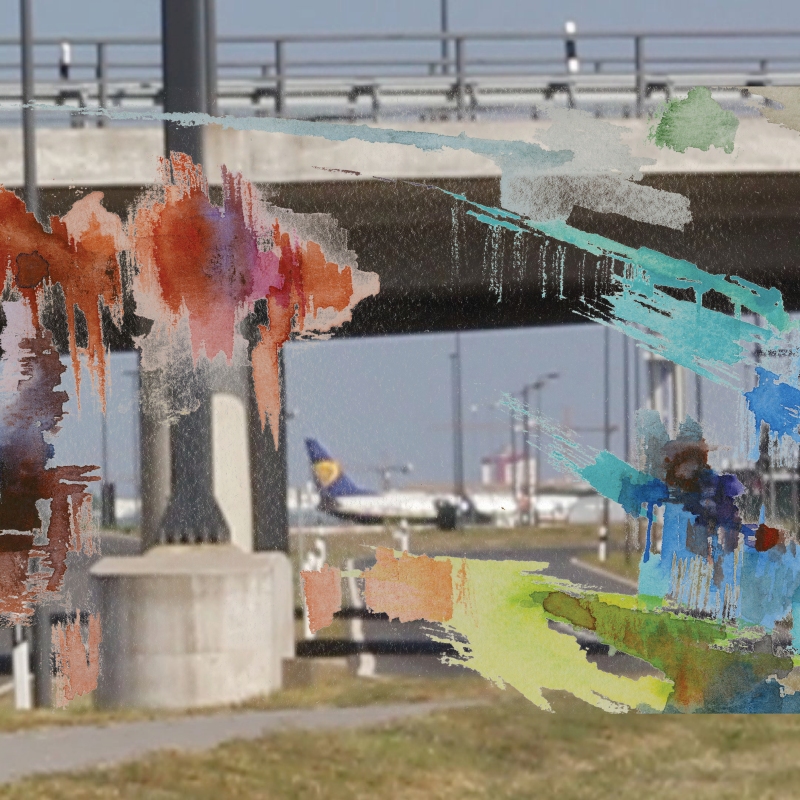 2018-07-28_ber-flughafen_videostill-aqua_50-50, digital montage, 24 × 32 cm (Kirsten Kötter)