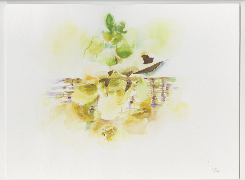 2004-05-04_ffm-lu-eh-an, watercolour, 30 × 40 cm (Kirsten Kötter)