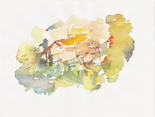 2013-10-05_cassis, watercolour, 24 × 32 cm (Kirsten Kötter)