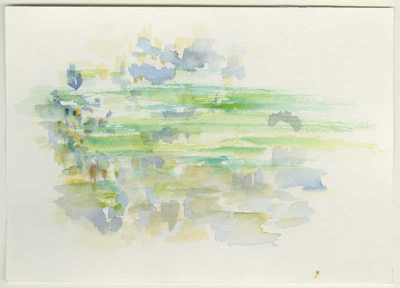 2014-06-06_54-1_12-0_warnemuende_strand, watercolour, 17 × 24 cm (Kirsten Kötter)