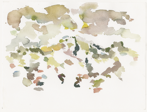 2015-09-01_39-4_16-8_pietrapaola_paese, watercolour, 24 × 32 cm (Kirsten Kötter)