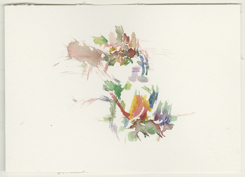 2022-02-08_fischteich_quer, watercolour, 12 × 17 cm (Kirsten Kötter)