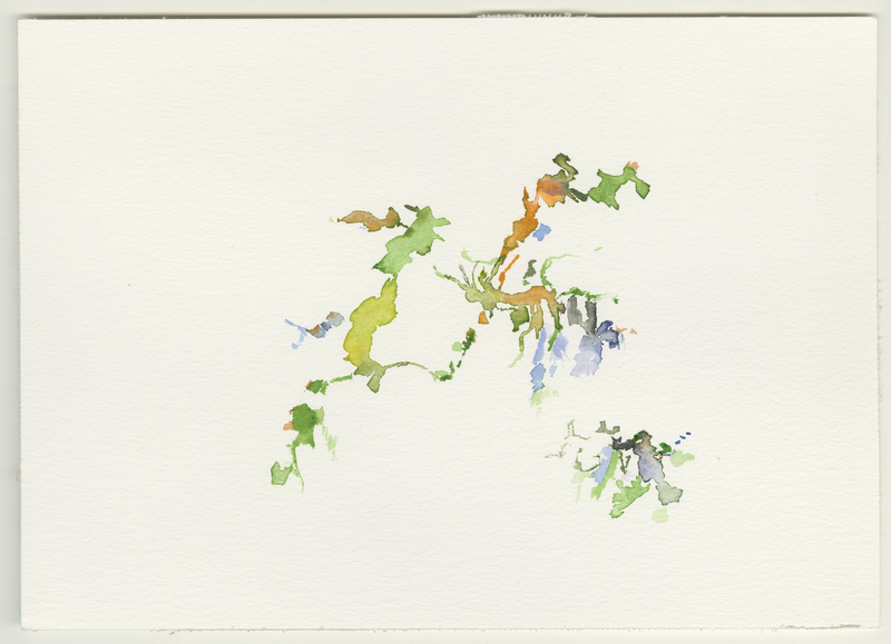 2022-06-03_pietrapaola-paese_friedhof, watercolour, 17 × 24 cm (Kirsten Kötter)