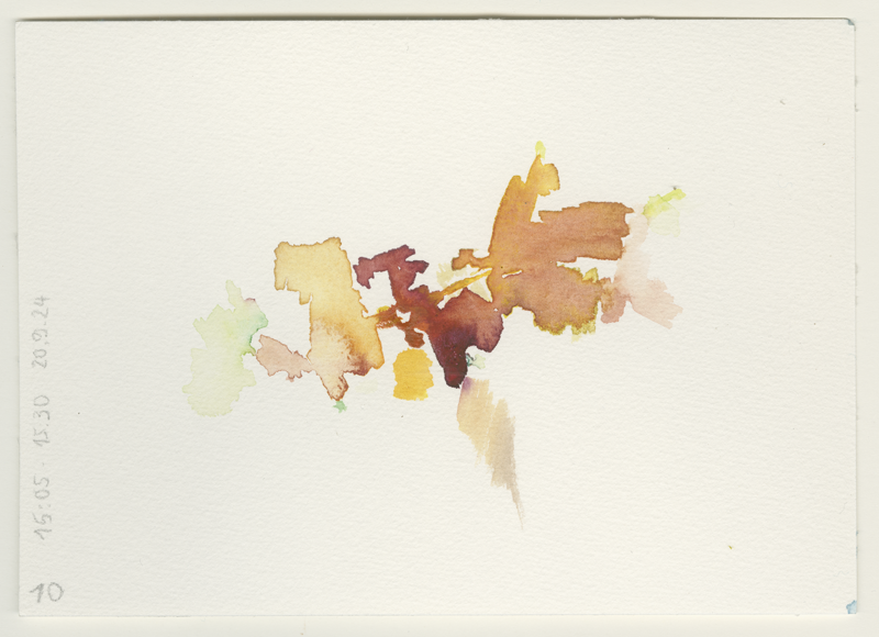 2024-09-20_malathon_10, watercolour, 12 × 17 cm (Kirsten Kötter)