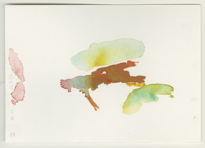 2024-09-20_malathon_11, watercolour, 12 × 17 cm (Kirsten Kötter)