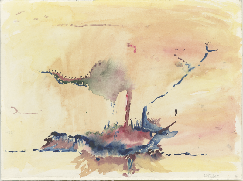 urzeit, ca. 1990, watercolour, 17 × 24 cm (Kirsten Kötter)